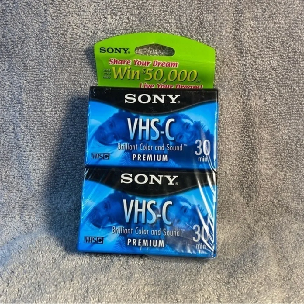 New Sony VSH-C 30 Minute Tapes premium Set‎ Of (2) Tapes